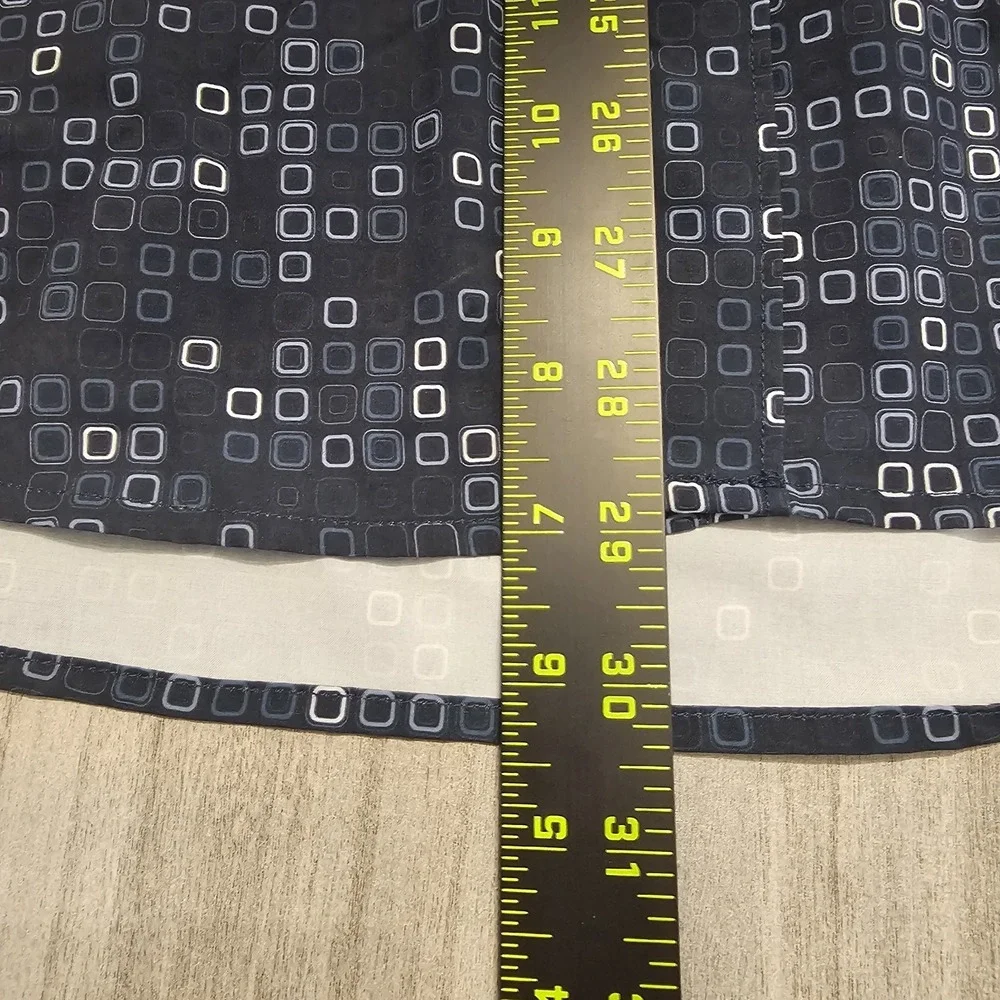 7 Diamonds 4 Way Stretch Shirt Mens‎ Large Blue Geometric Button Up Casual Dad